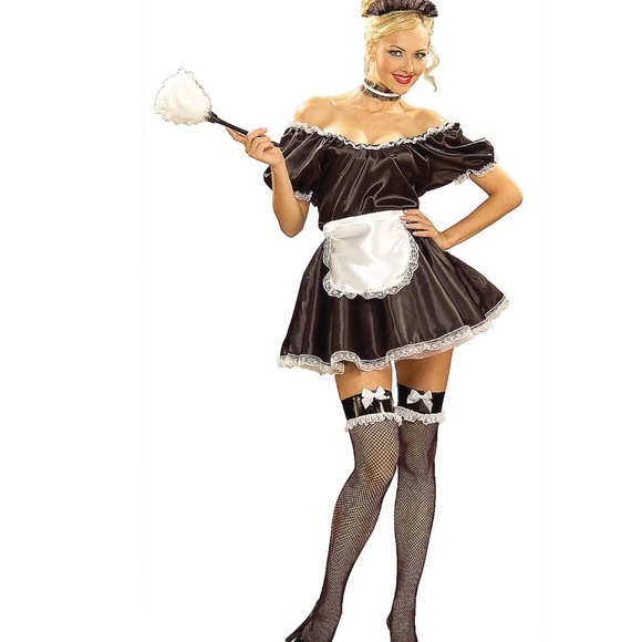 SEXY MAID HALLOWEEN COSTUME - Upstairs maid -NEW - Picture 1 of 4